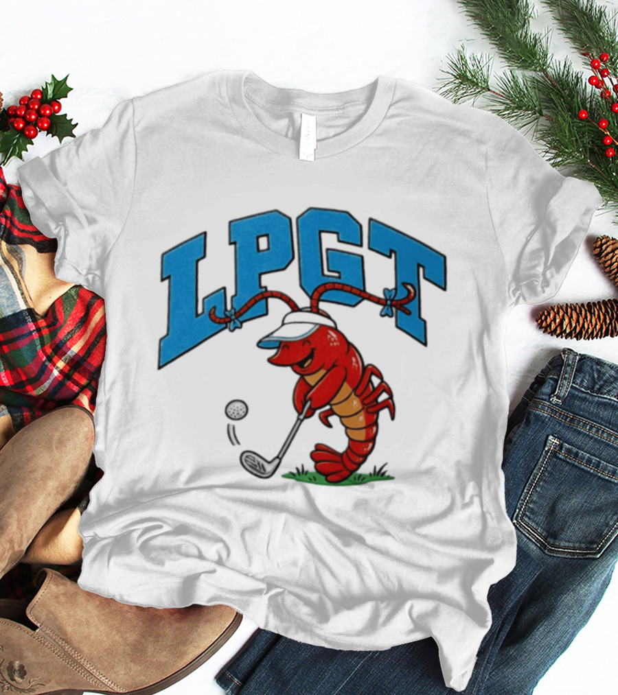 Lobster Playing Golf LPGT Fun T-Shirt
