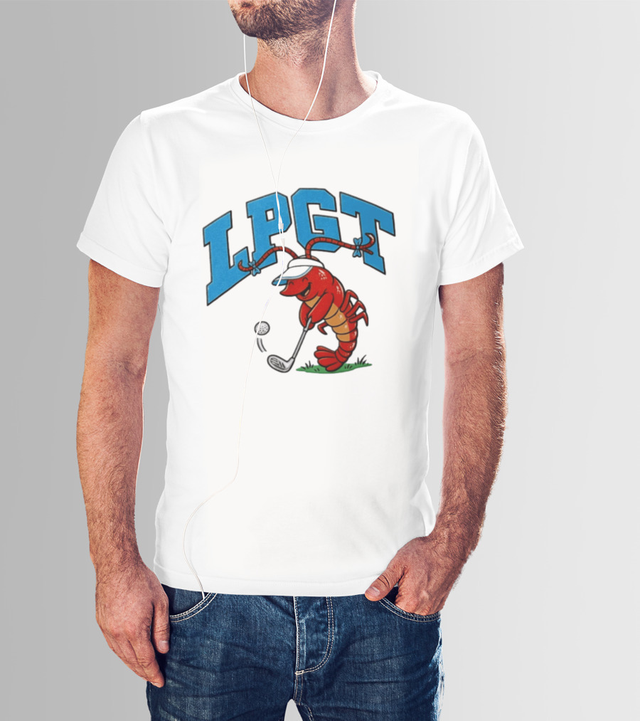 Lobster Playing Golf LPGT Fun T-Shirt