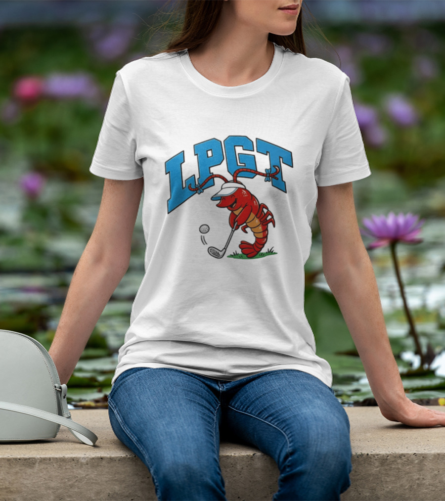 Lobster Playing Golf LPGT Fun T-Shirt