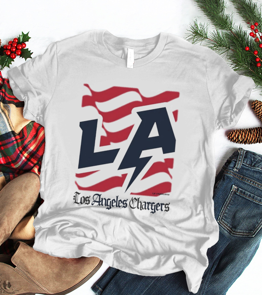 Los Angeles Chargers LA Football Bold Team Spirit T-Shirt