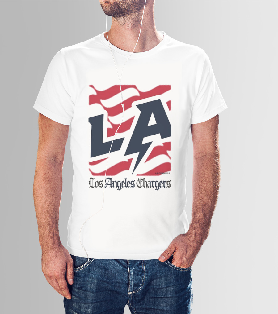 Los Angeles Chargers LA Football Bold Team Spirit T-Shirt