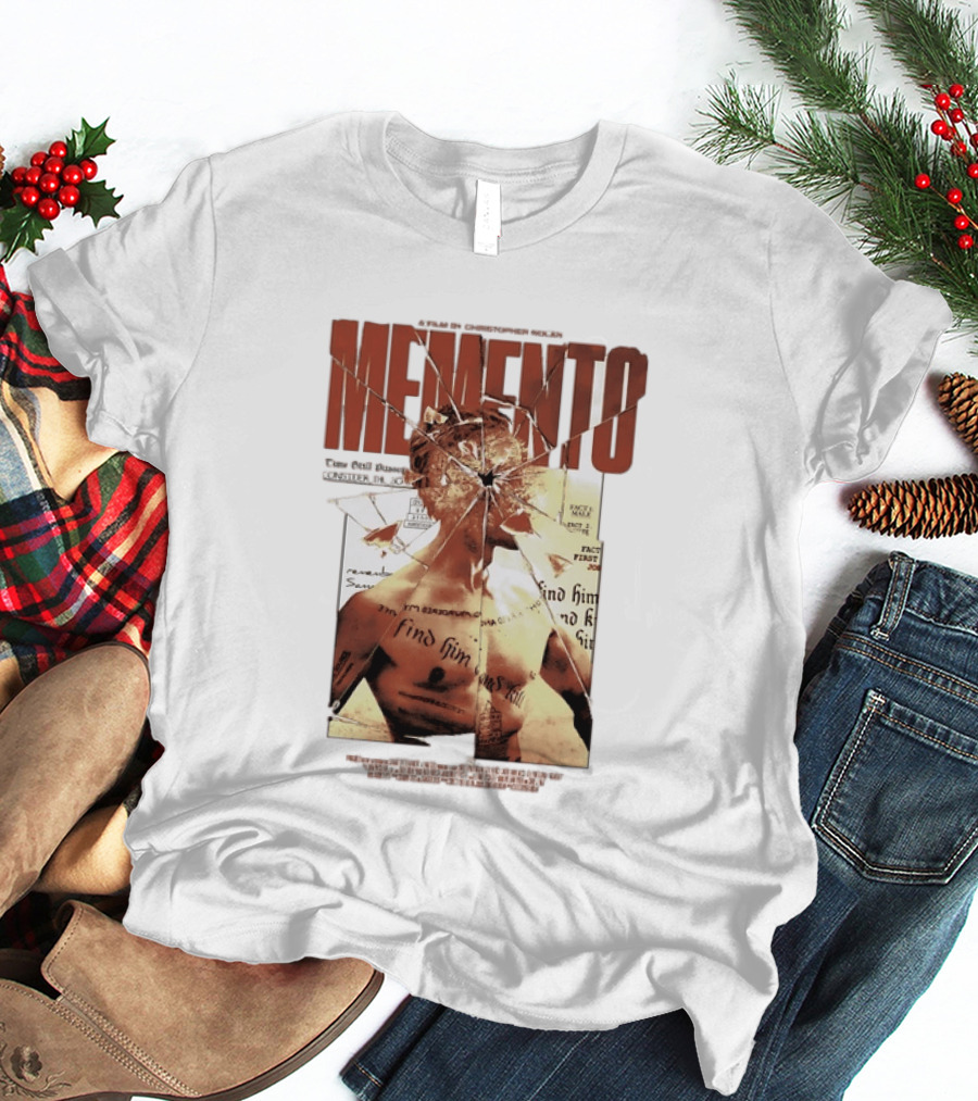 Memento Christopher Nolan Guy Pearce Crime Thriller T-Shirt