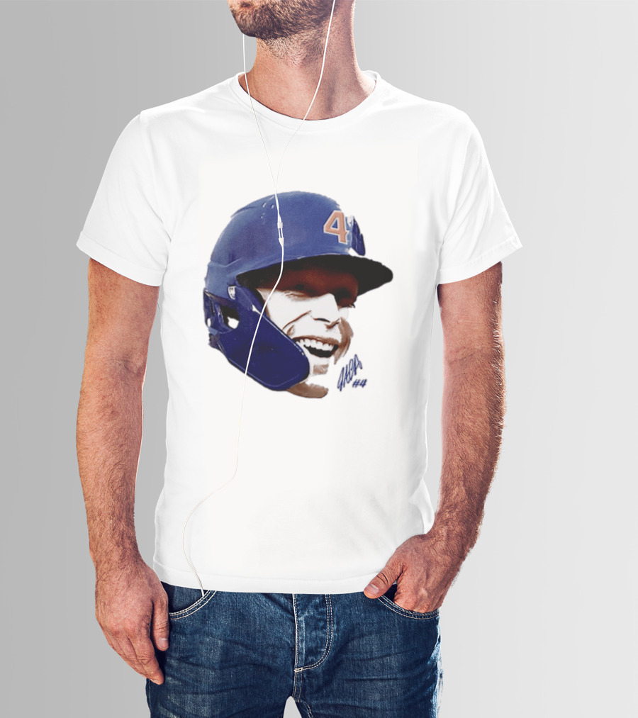 Pete Crow Armstrong Chicago Cubs Big Head Number 40 Baseball T-Shirt