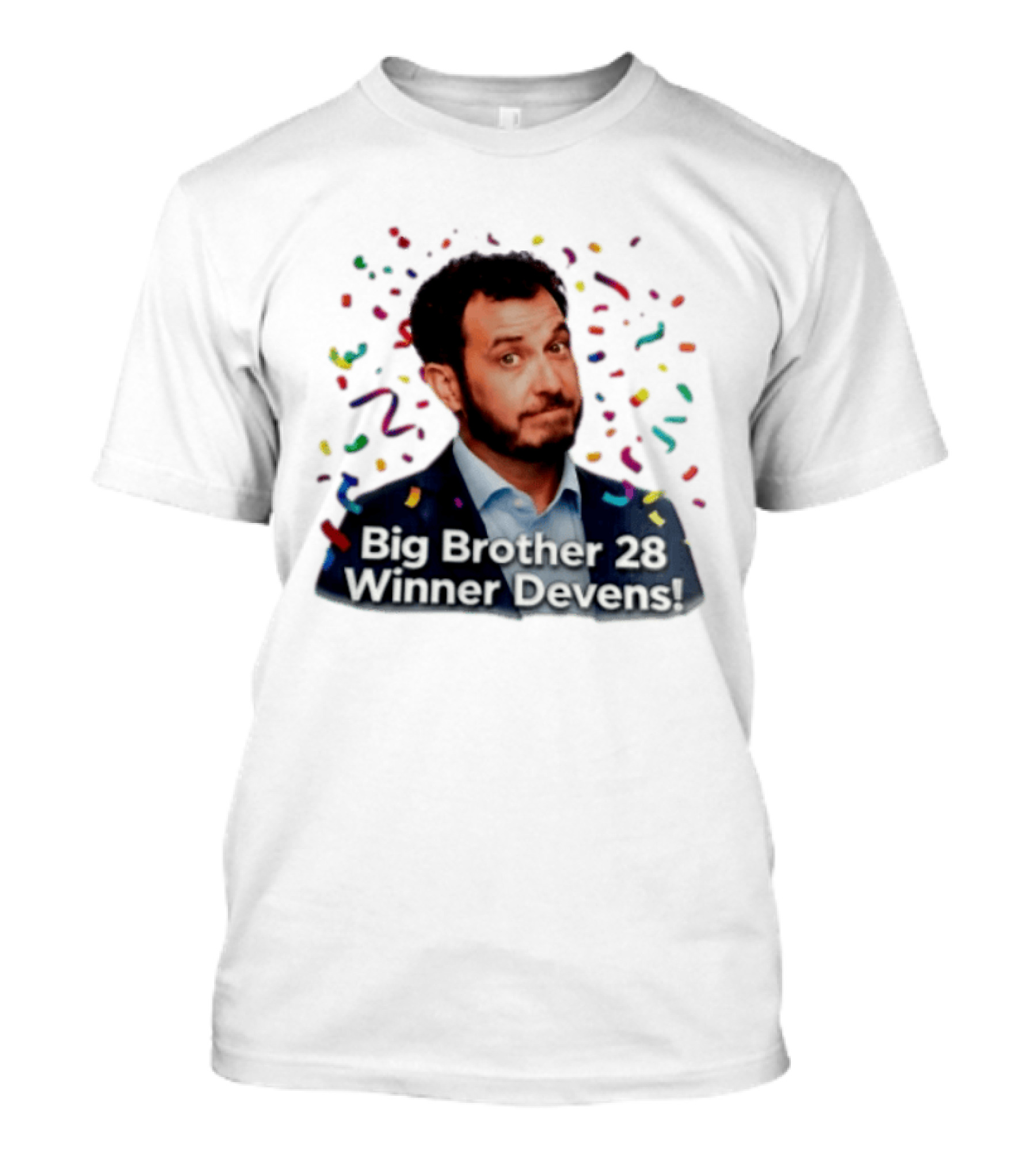 Big Brother 28 Winner Devens Celebration Confetti T-Shirt