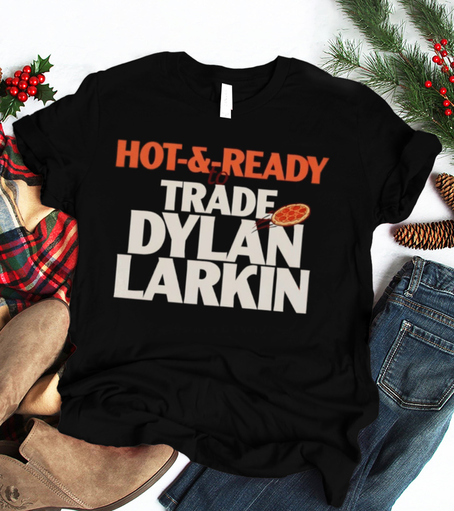 HOT & READY To TRADE DYLAN LARKIN Pizza Motif T-Shirt