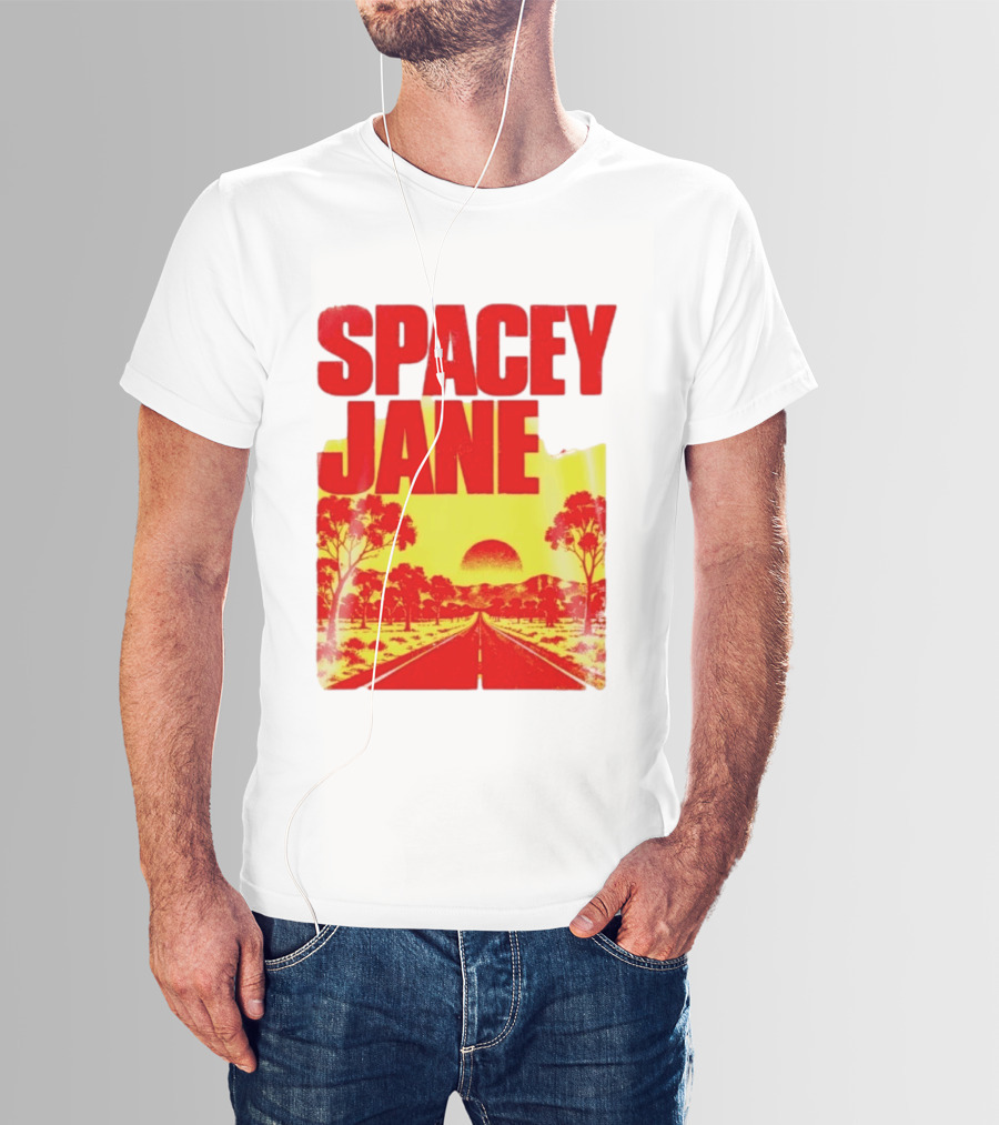 Spacey Jane Live Tour Australian Outback Sunset Scene T-Shirt