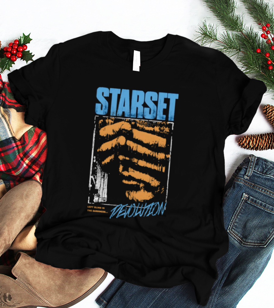 Starset Devolution Left Blind In The Darkness Vibrant Abstract Handprint T-Shirt
