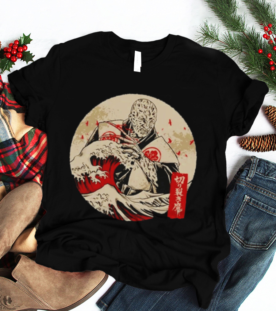 Freddy Krueger A Nightmare On Elm Street Japanese The Nightmare Samurai Ukiyo E T-Shirt