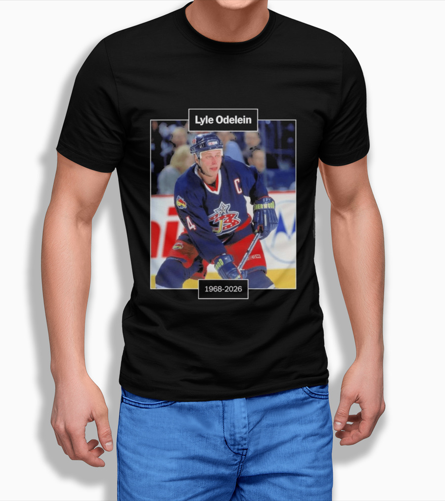 Lyle Odelein Hockey Player 1968 2026 Memorial T-Shirt