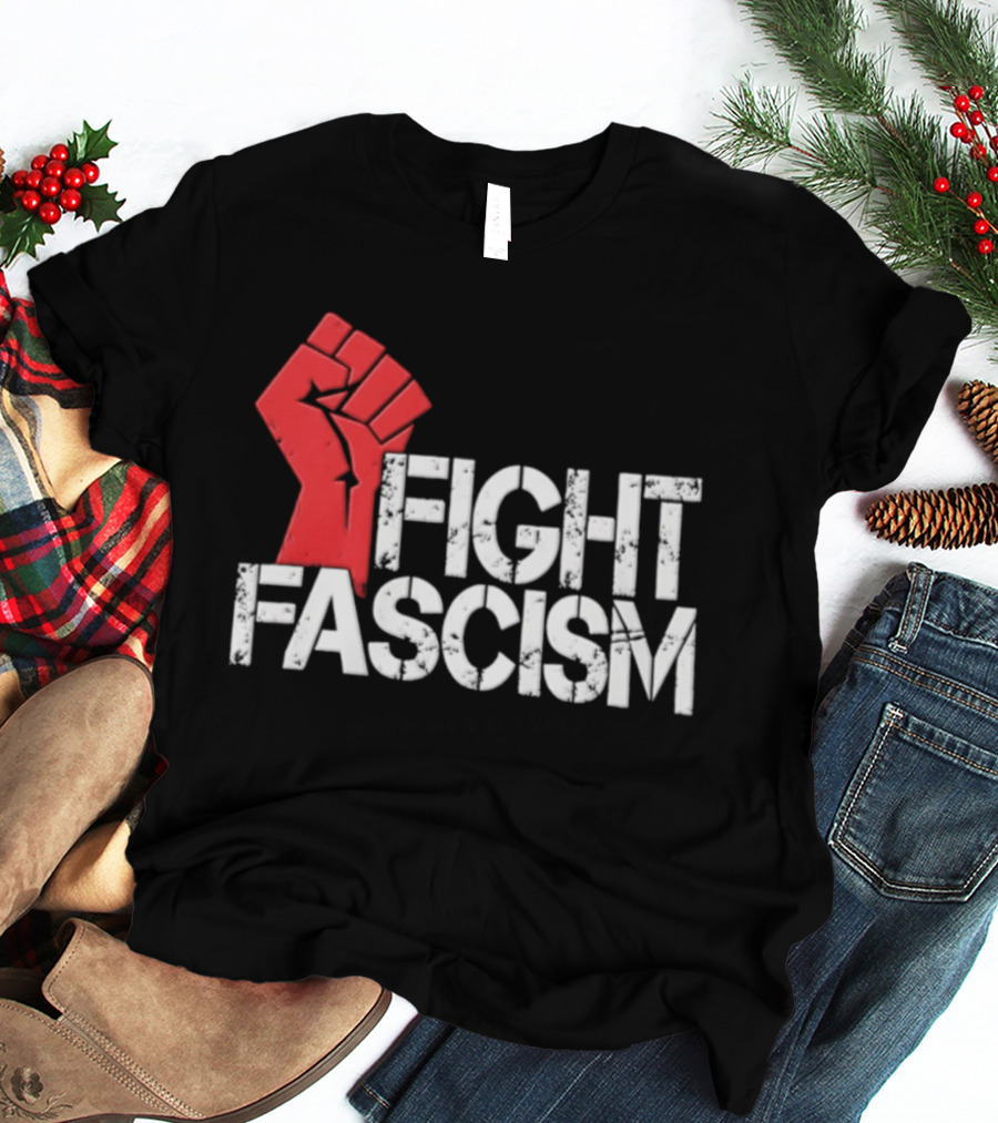 Mike Myers Red Fist Fight Fascism T-Shirt