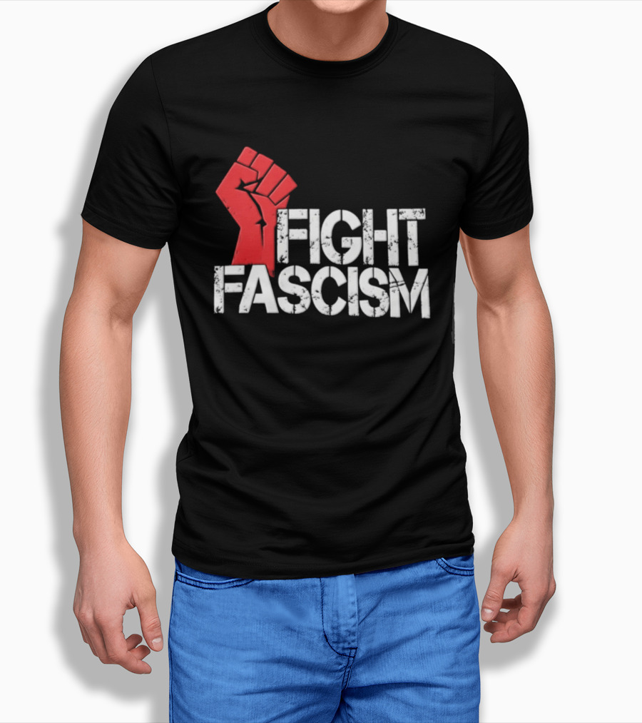 Mike Myers Red Fist Fight Fascism T-Shirt