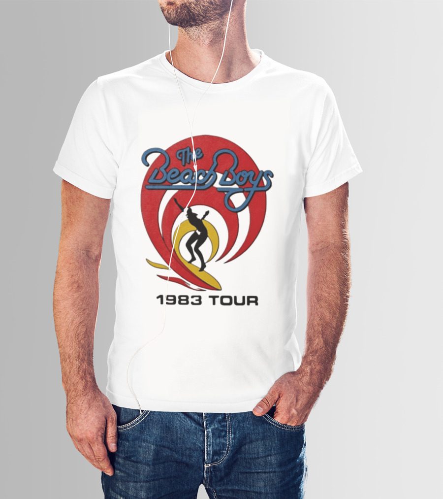 The Beach Boys 1983 Tour Vintage Surf Iconic Music Event T-Shirt