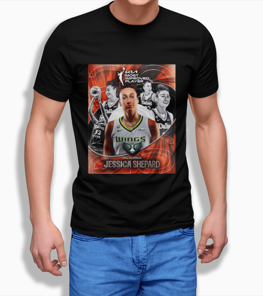WNBA Most Improved Player 2023 Dallas Wings Jessica Shepard T-Shirt