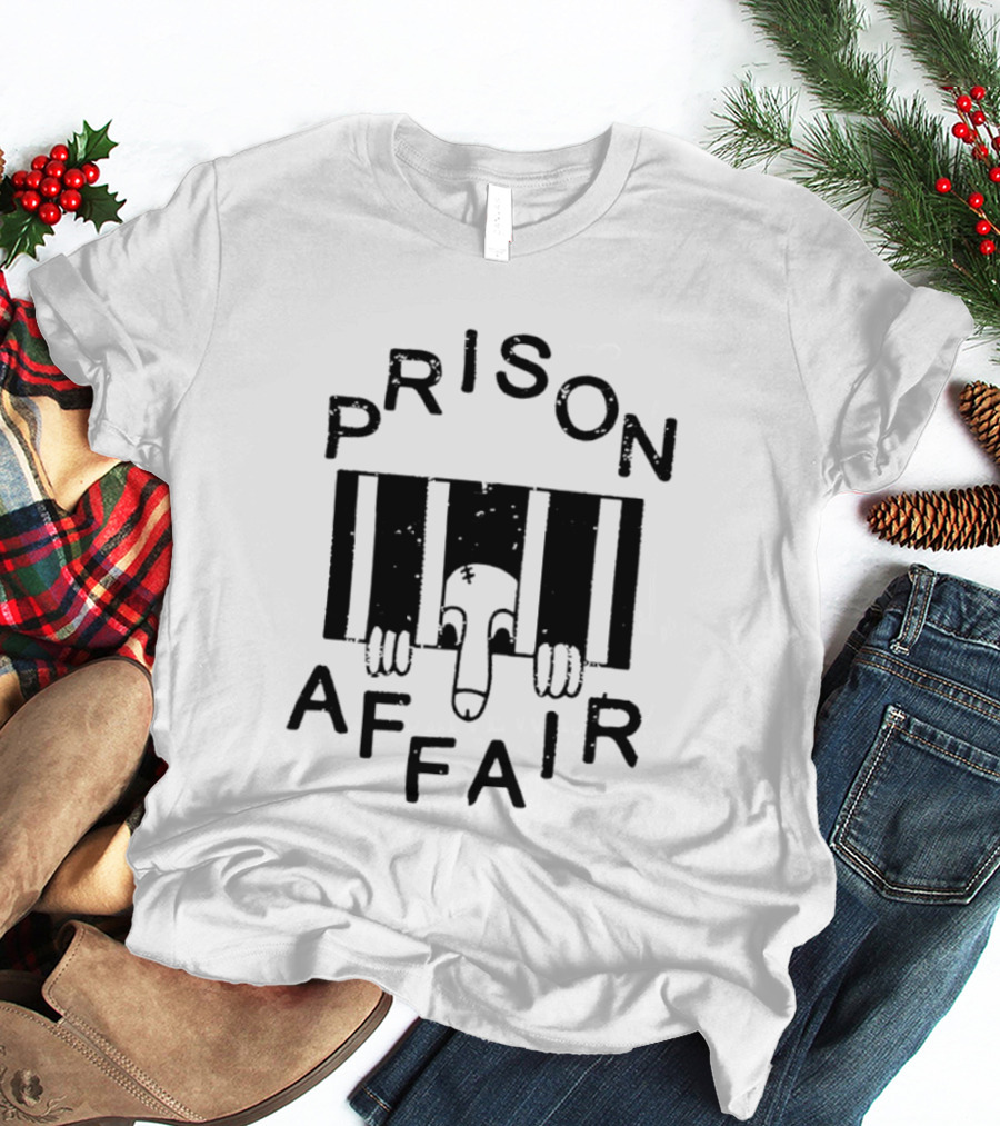 Prison Affair Distressed Jail Bars Hands Behind Bars T-Shirt