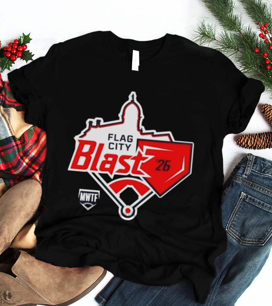 7th Annual Flag City Blast Softball '26 MWTF Event T-Shirt