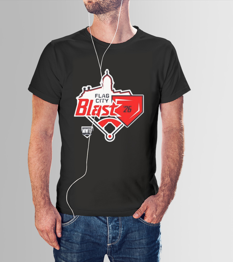 7th Annual Flag City Blast Softball '26 MWTF Event T-Shirt