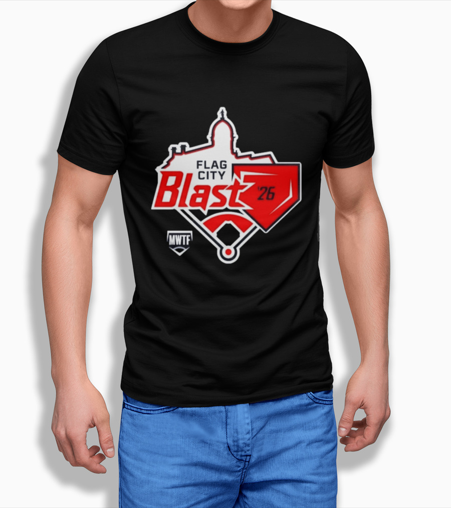 7th Annual Flag City Blast Softball '26 MWTF Event T-Shirt