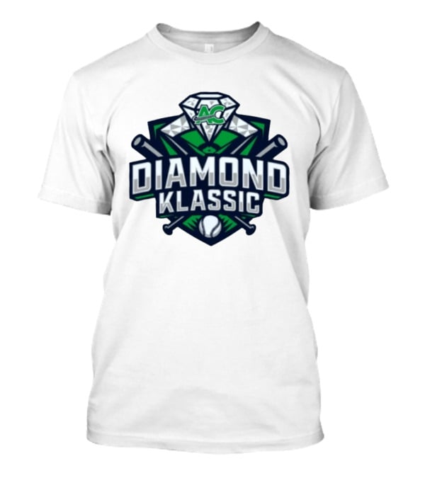 10th Annual ACS Diamond Klassic Softball Event Logo With Crossed Bats And Diamond T-Shirt