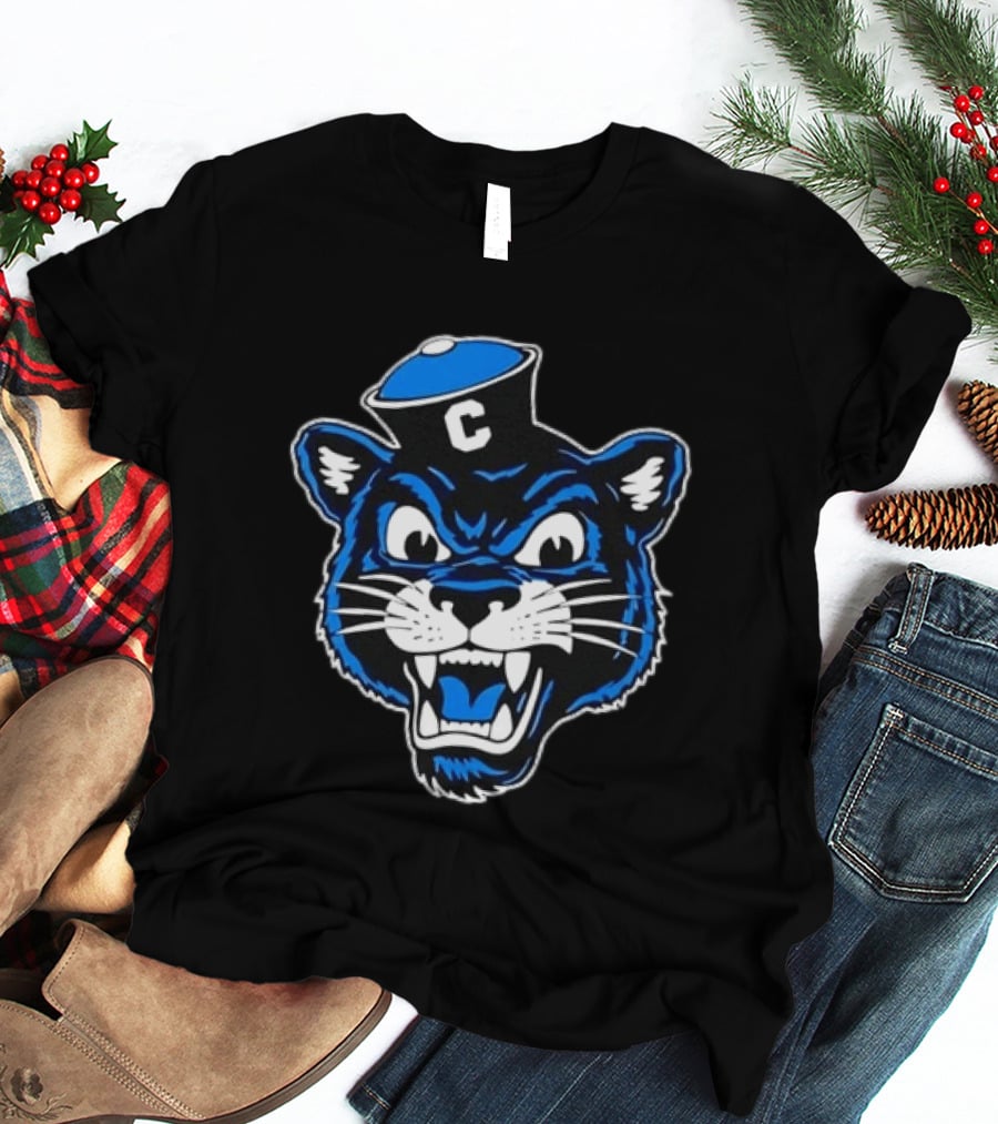 Columbia University Blue Panther Head T-Shirt
