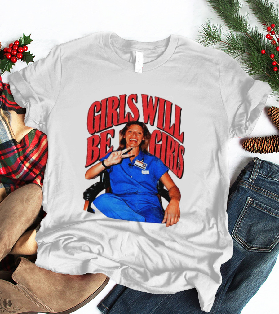 Aileen Wuornos Girls Will Be Girls Peace Sign Blue Outfit T-Shirt