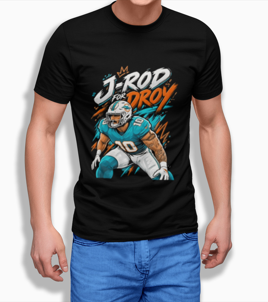 Miami Dolphins J Rod Droy Tyreek Hill Fan T-Shirt