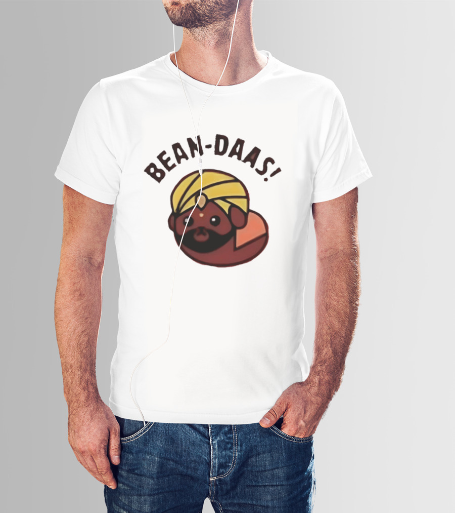 Bean Daas Turbaned Character With Mustache And Beard T-Shirt