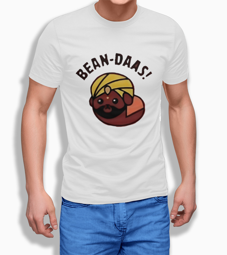 Bean Daas Turbaned Character With Mustache And Beard T-Shirt