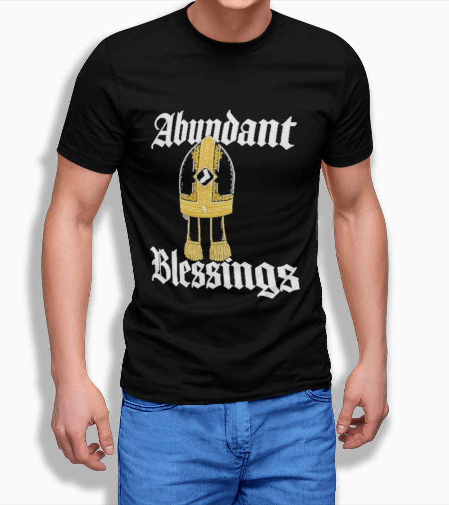 Abundant Blessings White Sox Pope Hat T-Shirt