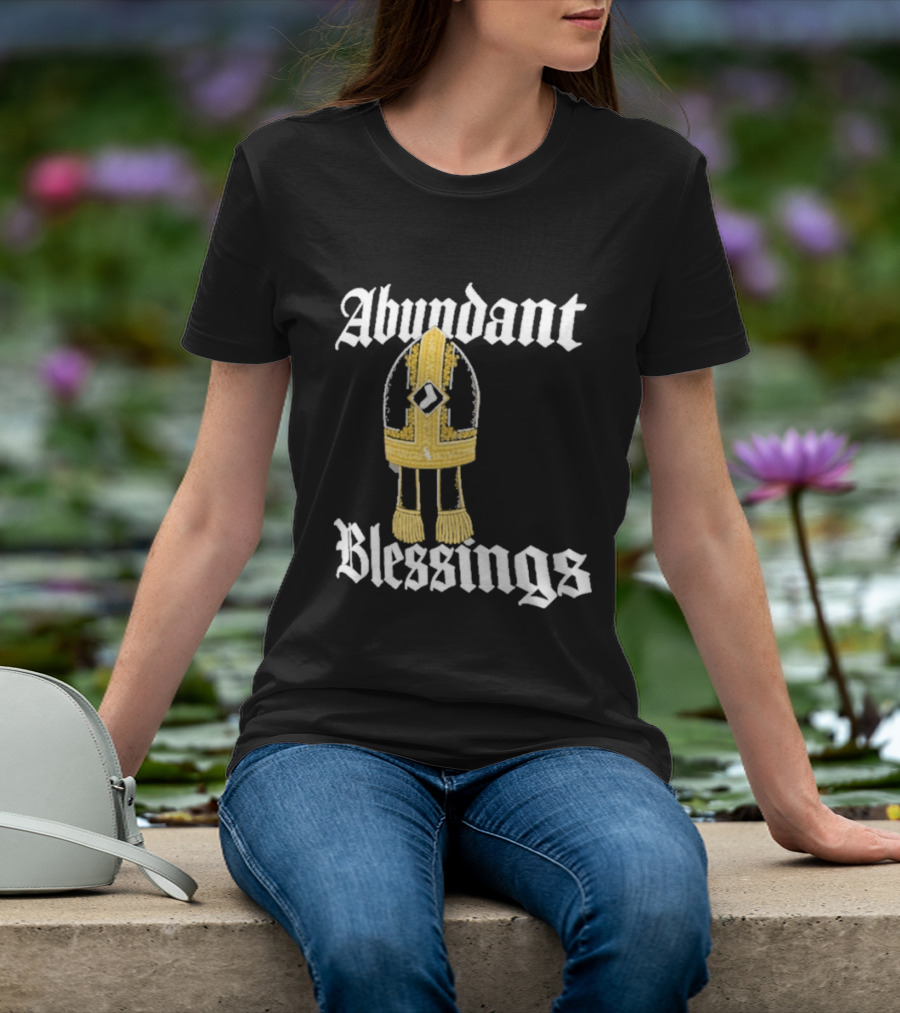 Abundant Blessings White Sox Pope Hat T-Shirt