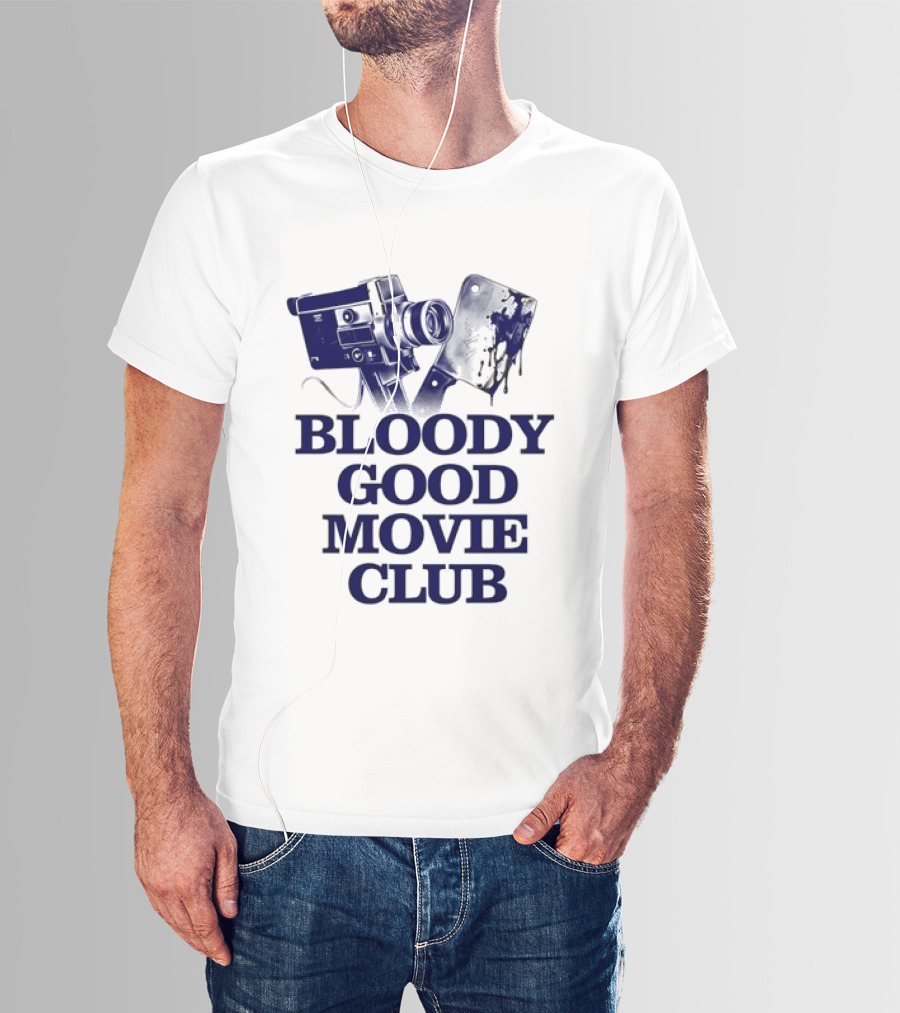 Bloody Good Movie Club Vintage Camera Aesthetic T-Shirt