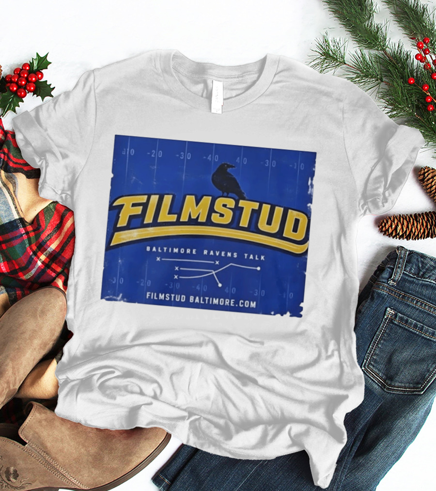 Filmstud Baltimore Ravens Talk Football FilmstudBaltimore.com T-Shirt