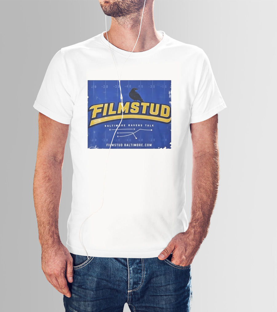 Filmstud Baltimore Ravens Talk Football FilmstudBaltimore.com T-Shirt