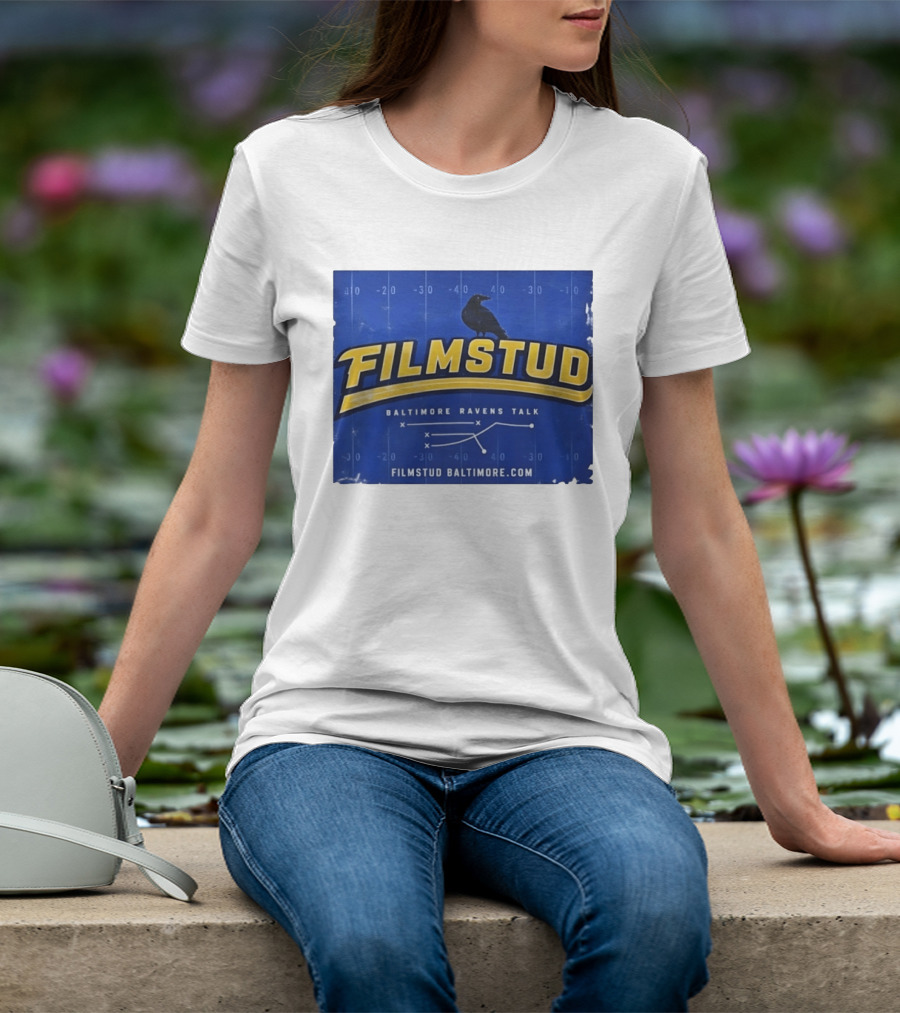 Filmstud Baltimore Ravens Talk Football FilmstudBaltimore.com T-Shirt