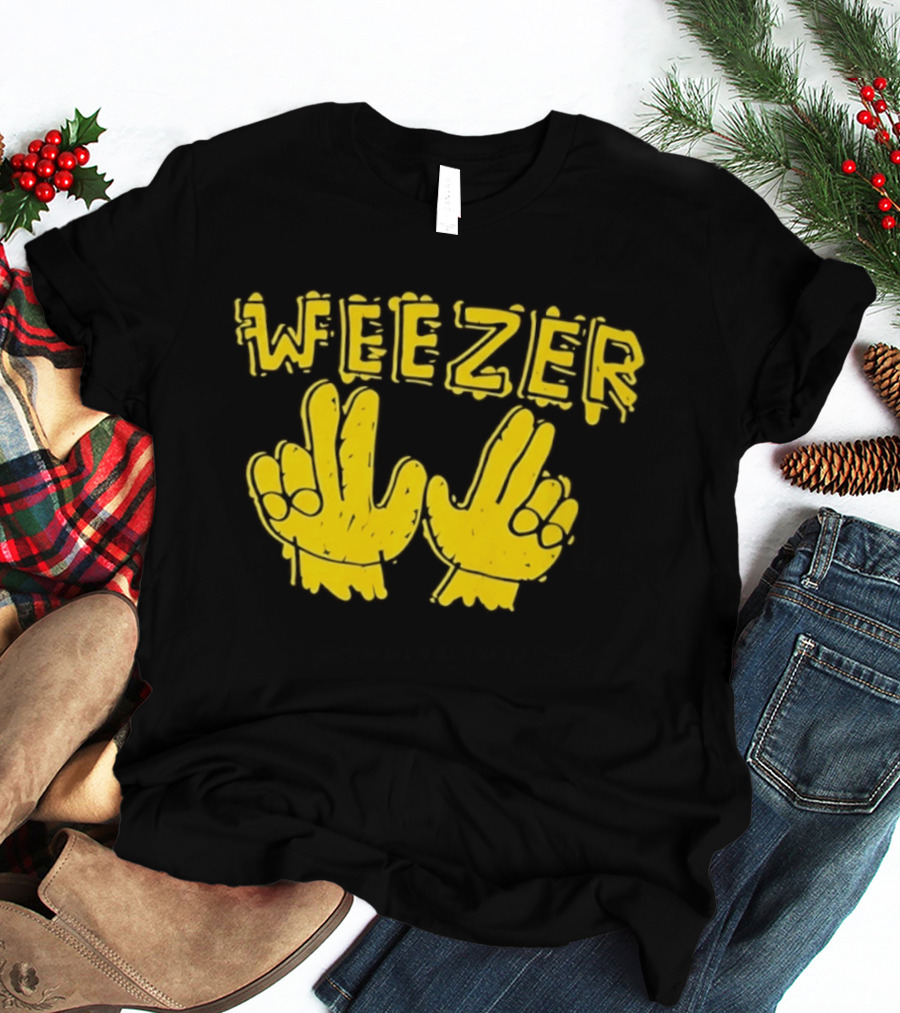 Weezer Hand Sign Alternative Rock T-Shirt