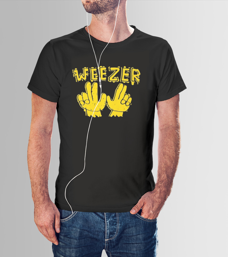 Weezer Hand Sign Alternative Rock T-Shirt