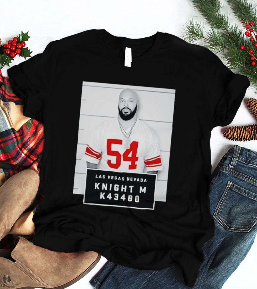 Las Vegas Nevada Shot 54 Knight M K43480 Death Row Records T-Shirt