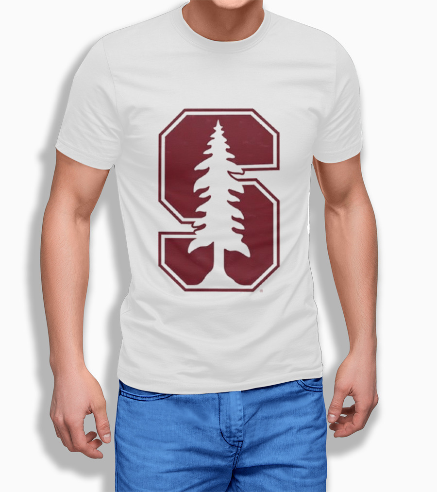 Stanford University Cardinal Block S Tree Logo NCAA T-Shirt