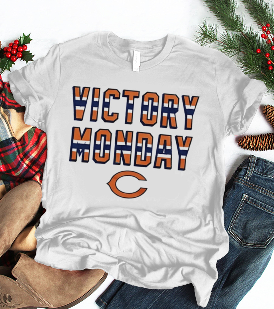 Victory Monday Chicago Bears Fans Celebration T-Shirt