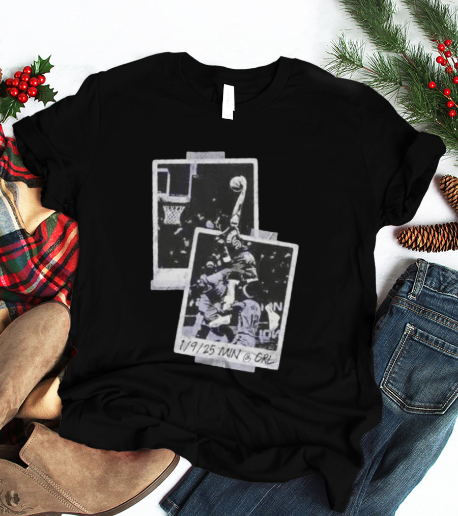 Anthony Edwards Minnesota Timberwolves Slam Dunk 1/9/25 MIN @ ORL T-Shirt