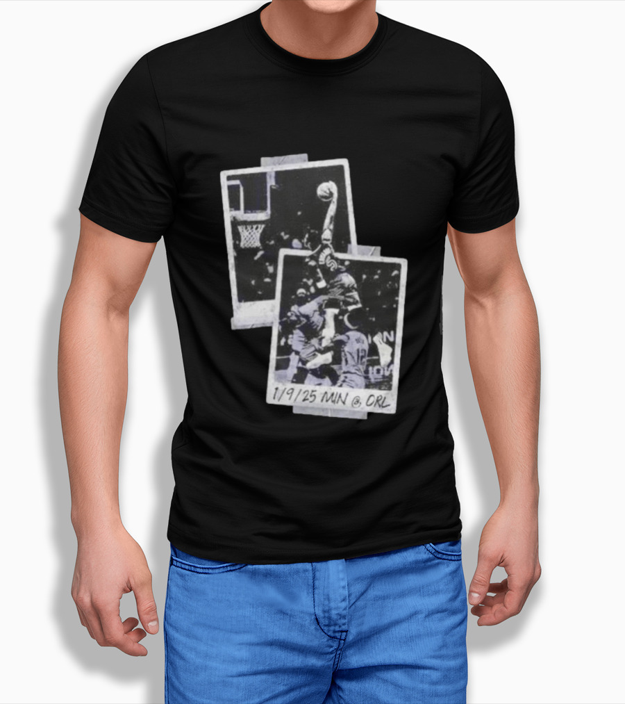 Anthony Edwards Minnesota Timberwolves Slam Dunk 1/9/25 MIN @ ORL T-Shirt