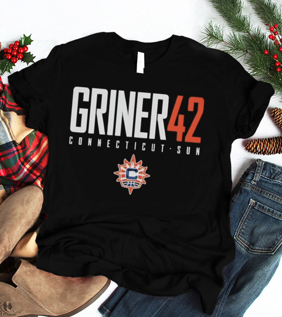 Griner 42 Connecticut Sun WNBA Basketball T-Shirt