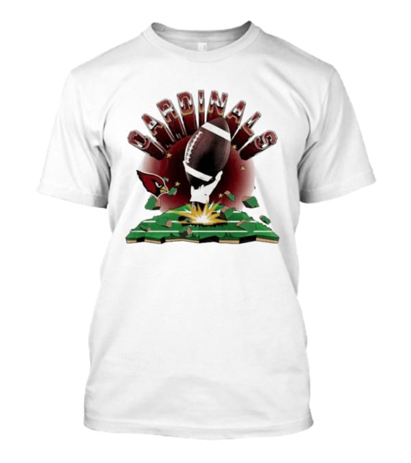 Cardinals 2026 Explode Clubhouse Football Breakthrough T-Shirt