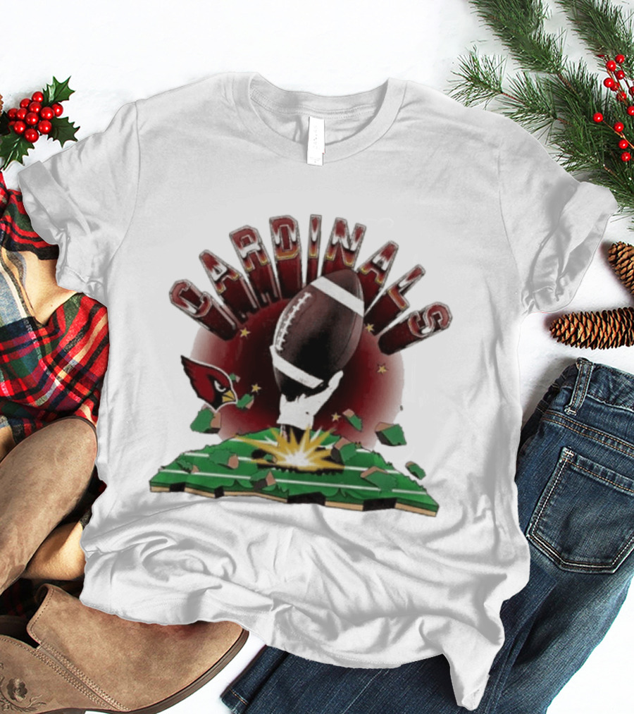 Cardinals 2026 Explode Clubhouse Football Breakthrough T-Shirt
