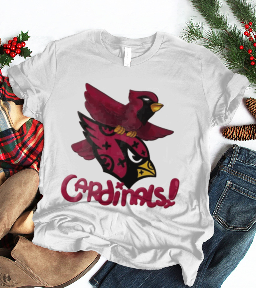 Arizona Cardinals Red Bird Iconic Fan Gear T-Shirt