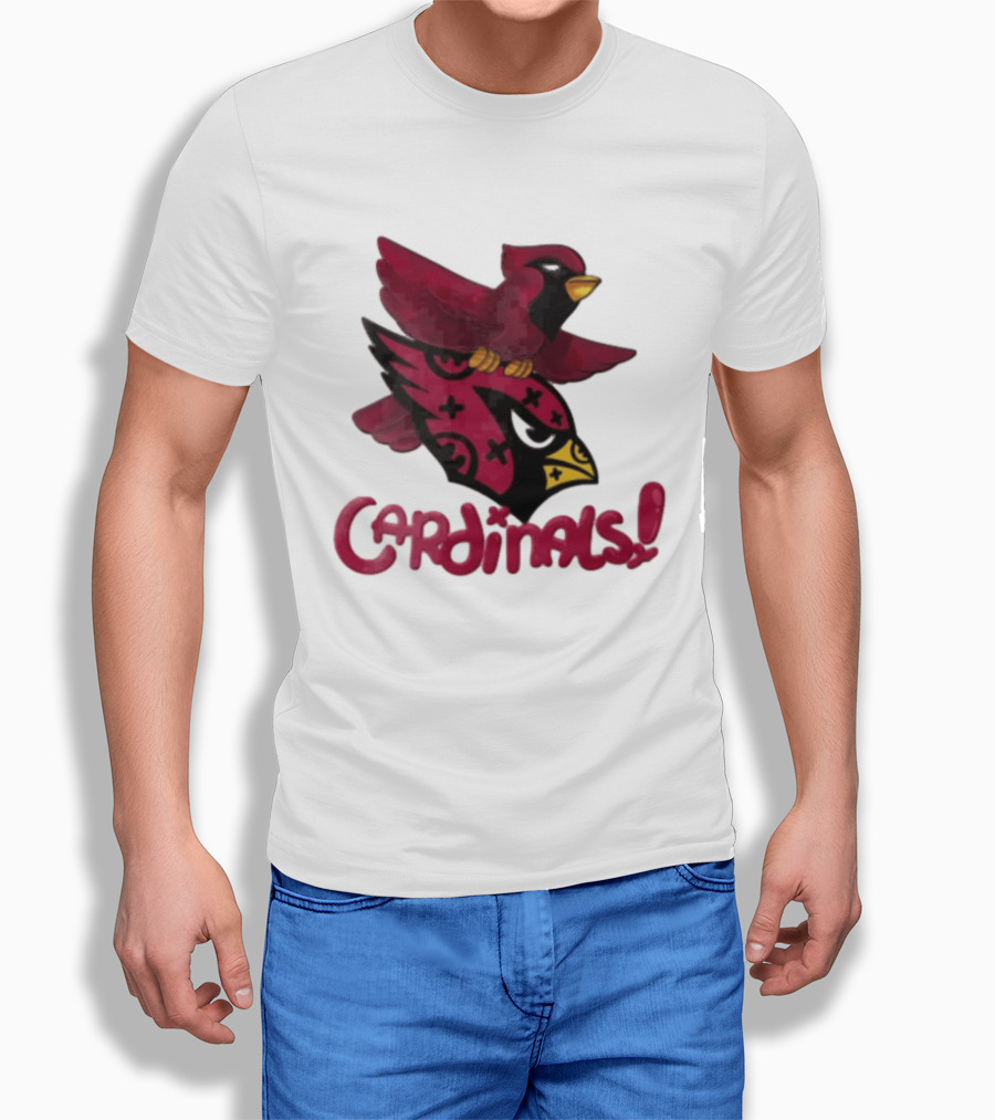 Arizona Cardinals Red Bird Iconic Fan Gear T-Shirt