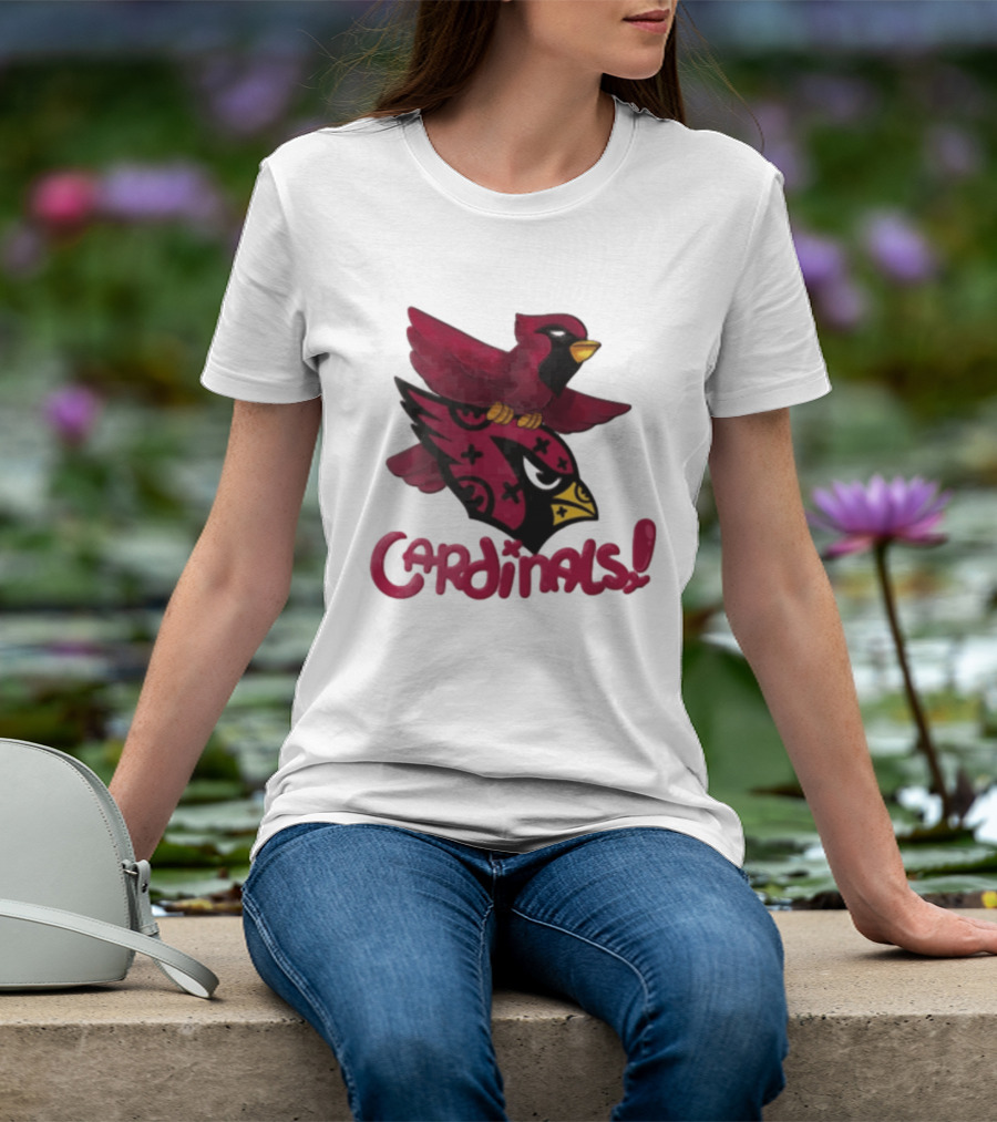 Arizona Cardinals Red Bird Iconic Fan Gear T-Shirt
