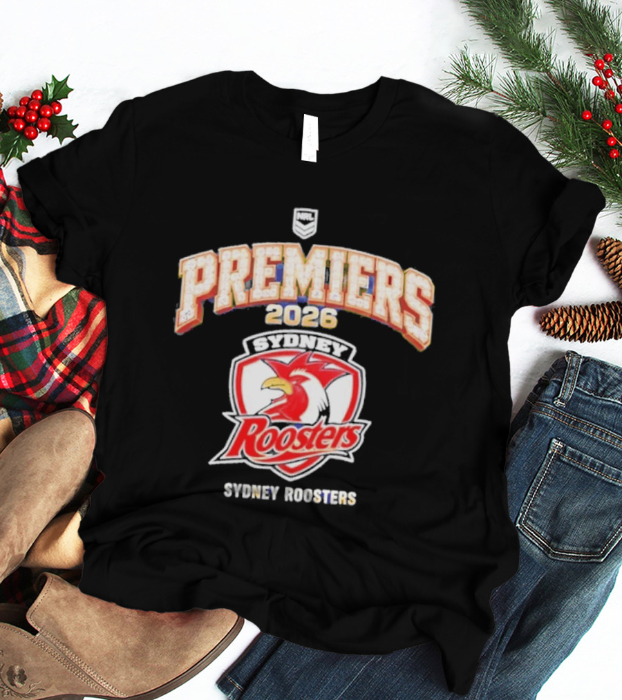 Sydney Roosters 2026 NRL Premiers Rugby Champions T-Shirt