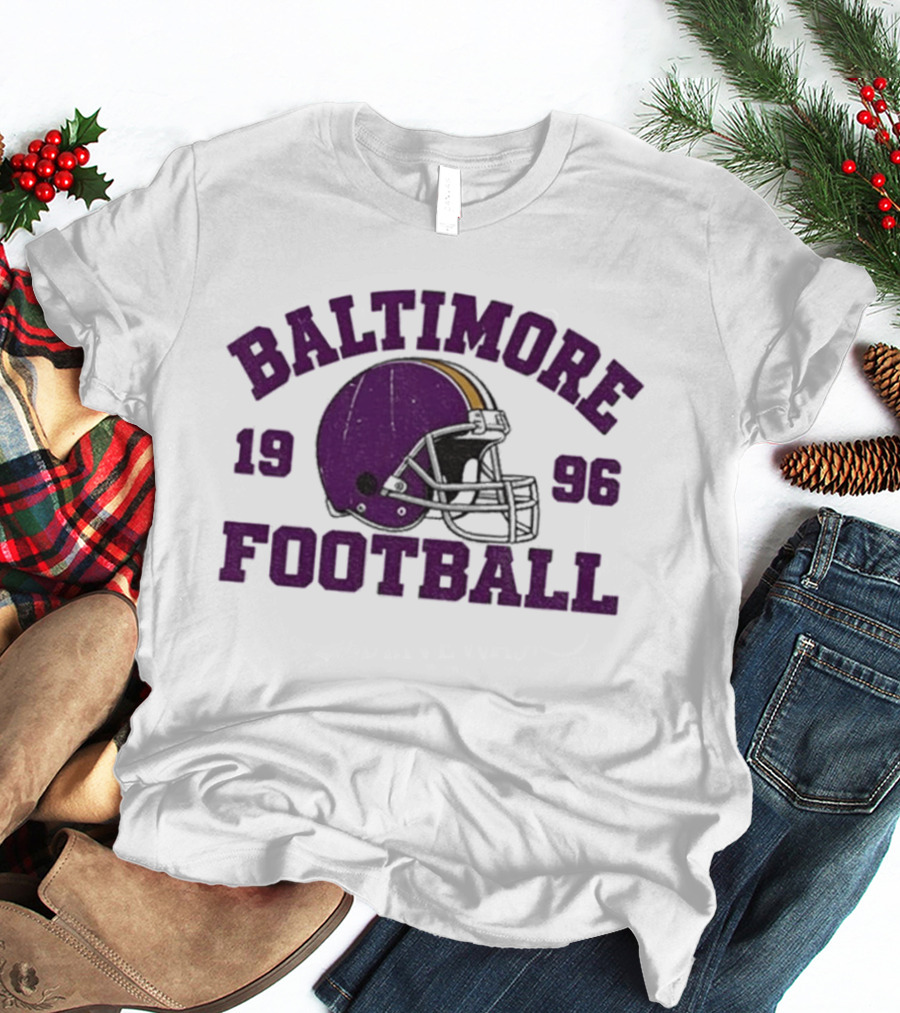 Baltimore Football 1996 Purple Helmet T-Shirt