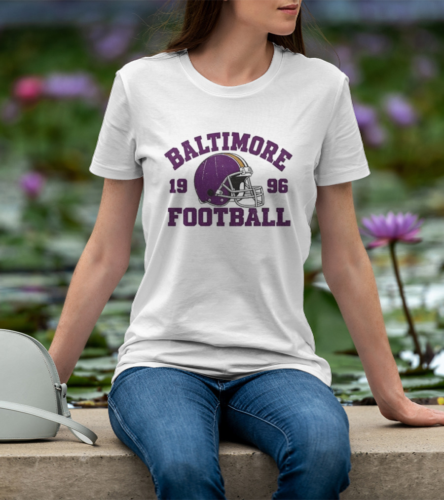 Baltimore Football 1996 Purple Helmet T-Shirt