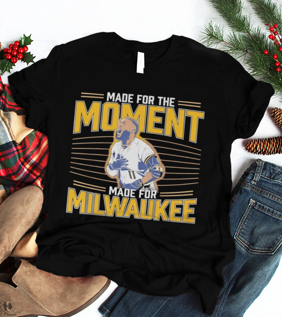 Jackson Chourio Made For The Moment Milwaukee Brewers MLB Made For Milwaukee T-Shirt